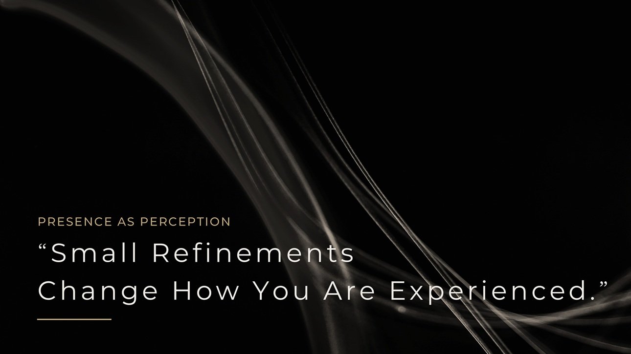 Professional presence and perception: appearance behaviour and communication